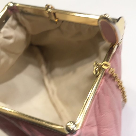 Vintage Etra 1960's Pink Genuine Pebbled Leather Clutch - Picture 11 of 12